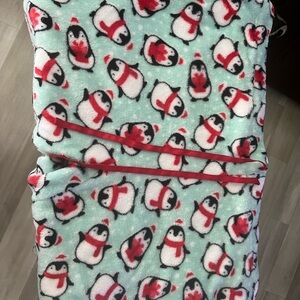 Secret Treasures Cozy Blue and Red Penguin Pajamas
